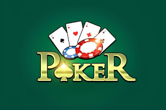 do modern poker chips, slot, card and poker logo or any graphics design
