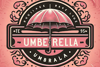 design modern beautiful umbrella logo