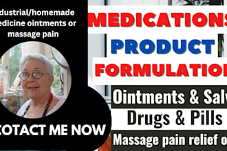 formulate industrial or homemade medicine ointments or massage pain relief oils