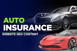 write SEO content for your auto insurance website