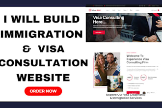 design immigration and visa consultation website, immigration software system