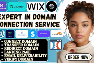 connect godaddy domain to shopify, wix, system io, or any website, fix email