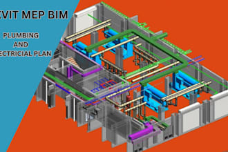 do mep design, hvac, plumbing plan and electrical design