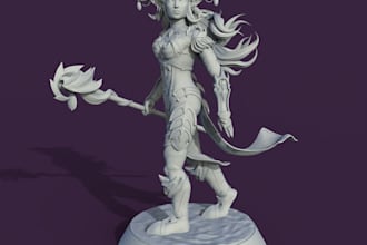 sculpt 3d model,wow character,3d armor,cut and key,zbrushsculptor stl 3d printer