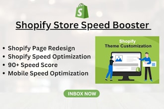 run shopify speed optimization, 90 speed score, mobile speed optimization