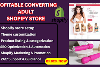 do adult shopify store, lingerie shopify store, adult toys store
