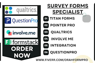 setup titan forms involve me pointerpro questionpro cognito forms integration VA