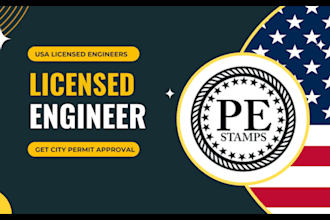review and stamp as a licensed civil and structural engineer