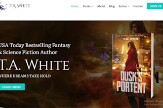 build author website ebook children book writing author website