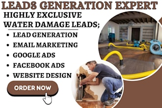 generate exclusive water damage leads water restoration lead water filtration ad