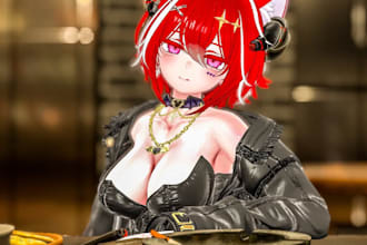 do vrchat avatar, vrc, vr chracter, 3d model, furry avatar, nsfw, anime