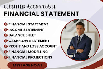 prepare financial statements, profit and loss, cash flow