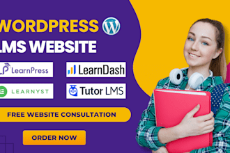 build wordpress lms website with learndash tutor lms buddyboss learnpress