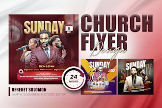 design attractive and creative church flyer