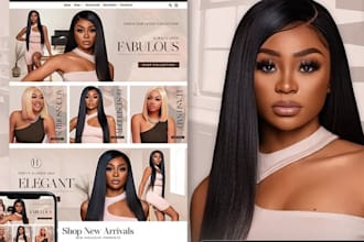 attractive hair extension website hair product website hair shop shopify store