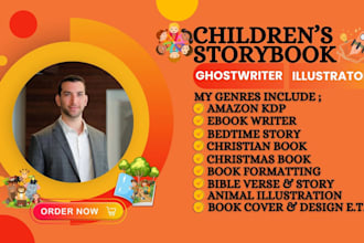 be your children bible story , book illustration ,rhyme , folktale ghostwriter
