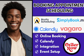 setup acuity scheduling calendly square booking website vagaro simplybook me