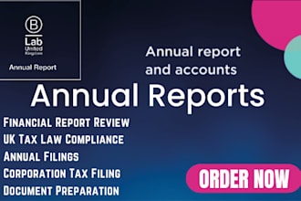 do annual report, franchise tax, corporation tax return filed with hmrc