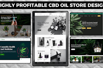 design cbd shopify store marijuana website cannabis website hemp website