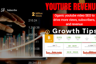do youtube video SEO to drive more views, subscribers, and revenue