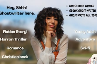 ghostwrite novels, sci fi book writer, fantasy ghost book writer young adult kdp
