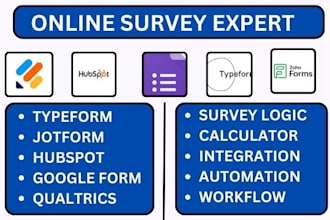 setup hubspot google forms jotform typeform zoho forms qualtrics sogolytics
