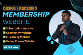 build a membership private community subscription online course lms website