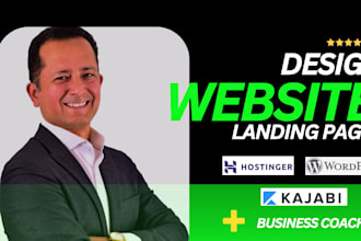 design a custom responsive website on wordpress or hostinger