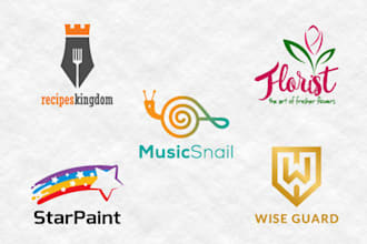 create a custom trendy logo design in 24 hours