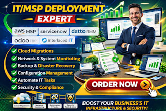 setup aws msp servicenow datto rmm odoo erp interlace it deployment