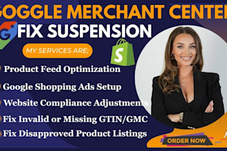 set up fix goggle merchant suspension product error misrepresentation