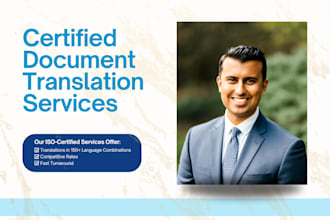 provide certified document translations in 150 languages
