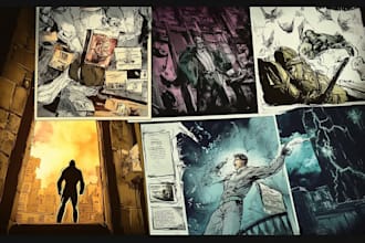 make graphic novel comic book storyboard manga anime art book cover nsfw
