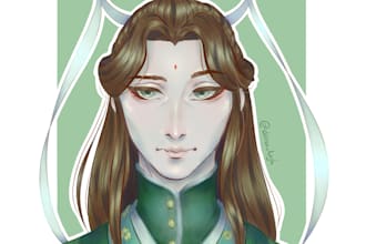 make digital commissions of portraits, ocs, fanart and self insert