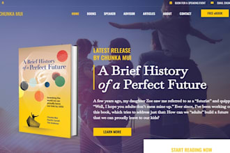 design author website redesign book author website children book website