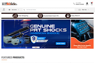 design auto part website auto repair website automobile website autopart store