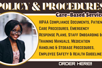 craft business sops policy and procedure template handbook group home care