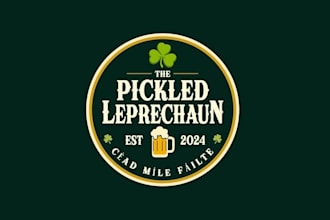 design irish home bar logo
