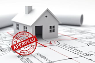 review and stamp architectural plans for USA city permit, texas, california