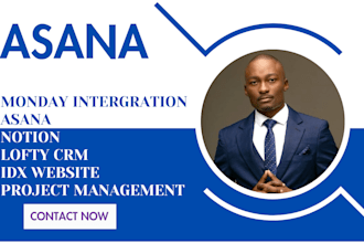 asana monday clickup hubspot  more project management  CRM setup