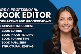 proofread, structural edit self help book christian book or non fiction book