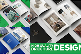 design business brochure, magazine or company profile