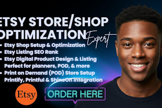 setup etsy shop etsy pod listing etsy SEO listing etsy store mockup design