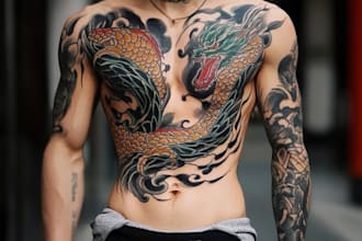 do a personalized japanese style tattoo desing