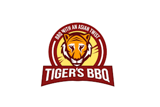 make high definition asian BBQ restaurant food truck logo