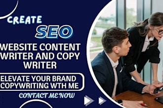 be your blog post, article content writer with seo and an engaging web copy