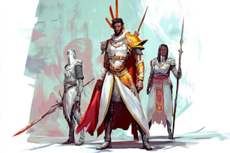 design a character concept in fantasy, sci fi character