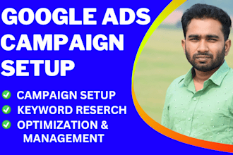 setup and manage your google ads, PPC campaign