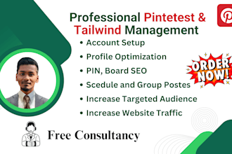 create 1000 pins and 100 boards as your pinterest marketing manager