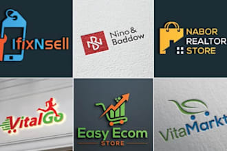 do ecommerce retail online store shop accounting financial logo